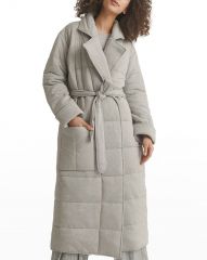 Sonya Quilted Robe - Heather Grey