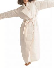 Sonya Quilted Robe - Pearl Pink